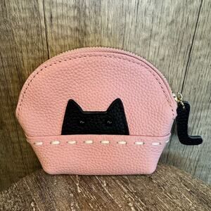 Kitty Cat Coin Purse Wallet Genuine Leather Wallet NEW FAST SHIP